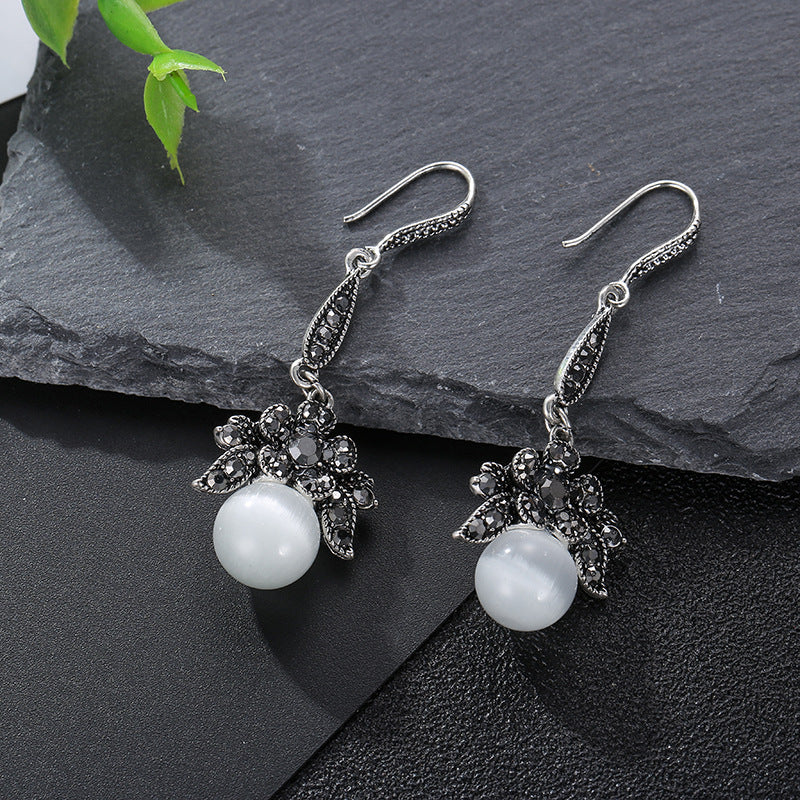 Wholesale Creative Flower Shape Alloy Earrings